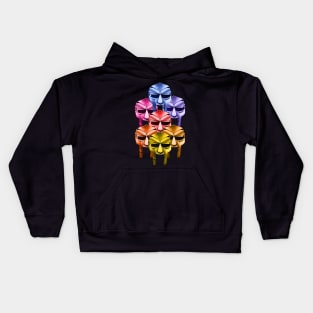 retro mf doom mask Kids Hoodie